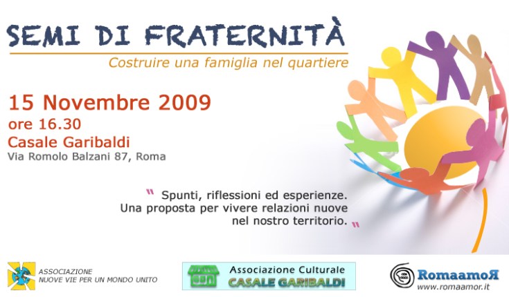 Invito per incontro SEMI DI FRATERNITA