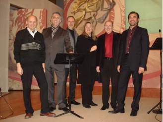 da sin. Maffino Redi Maghenzani, Angerlo Petrone, Davide Viganò, Maria Rosaria Olori