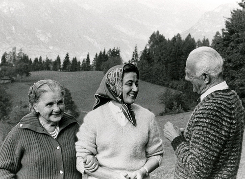 Chiara con i genitori